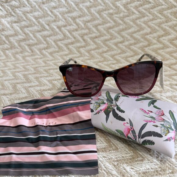 Ted Baker London Cat Eye Sunglasses 55mm Tortoise Blush NWT main image 4